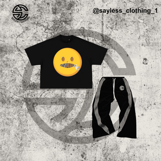 Sayless “Zipped Smile” Tracksuit (Black Edition)