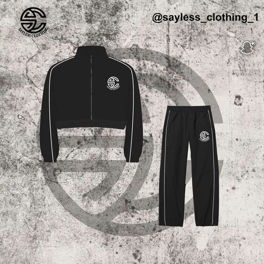 Sayless Clothing Cropped Zip-Up Tracksuit